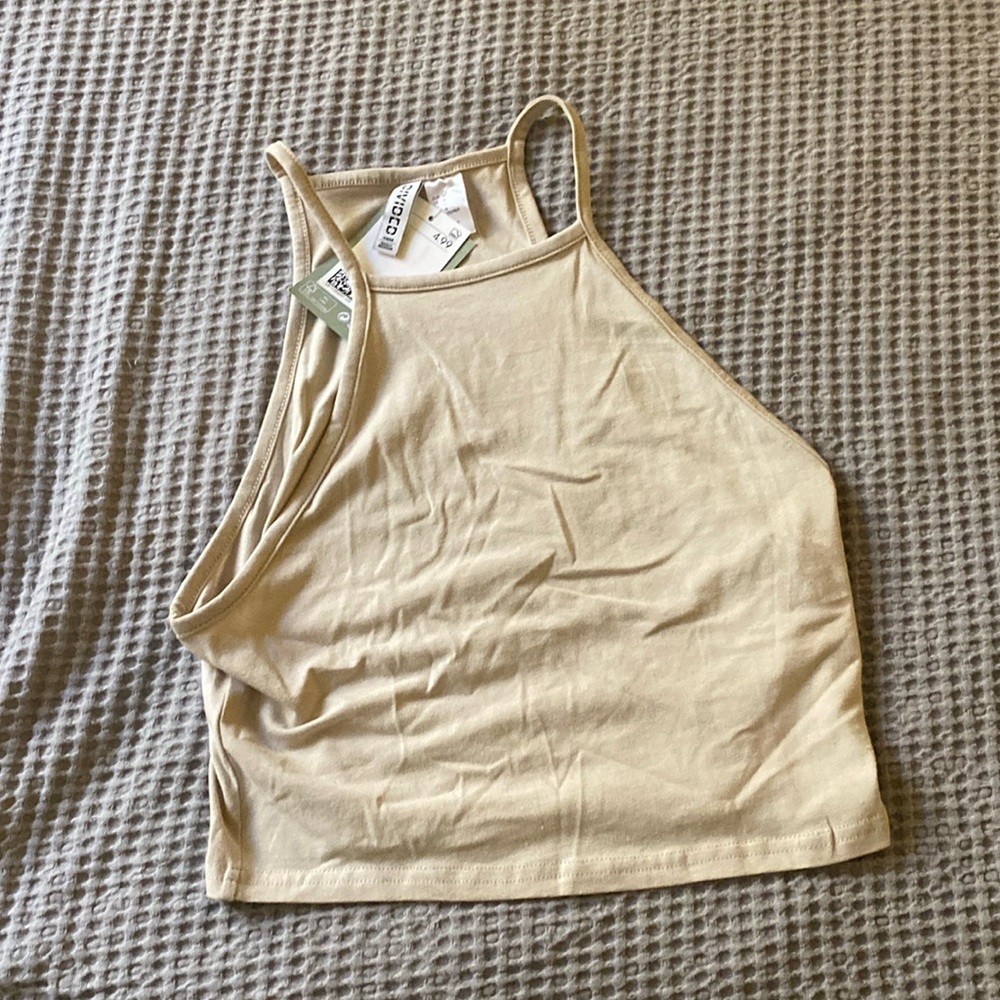 NWT cream tan staple tank